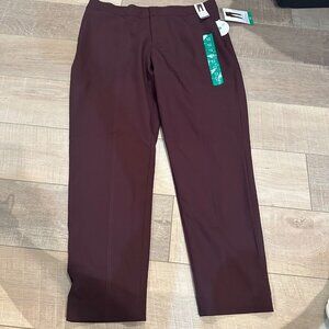 MONDETTA WOMENS BURGUNDY RED PANTS NEW SIZE 12